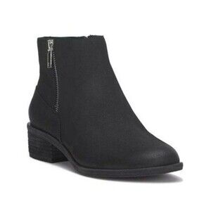 Lucky Brand Baelee Bootie black nick leather size 8.5 NWOB